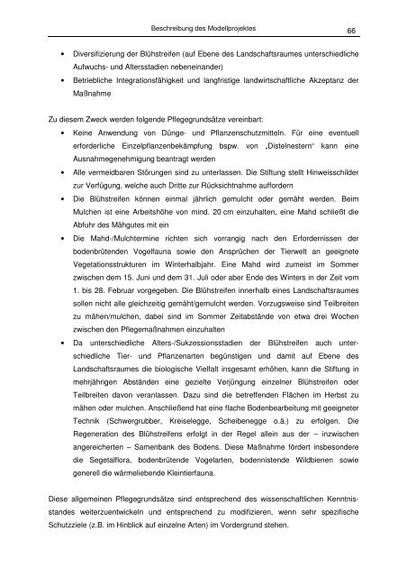 Abschlussbericht Bördeprojekt - Stiftung Rheinische Kulturlandschaft