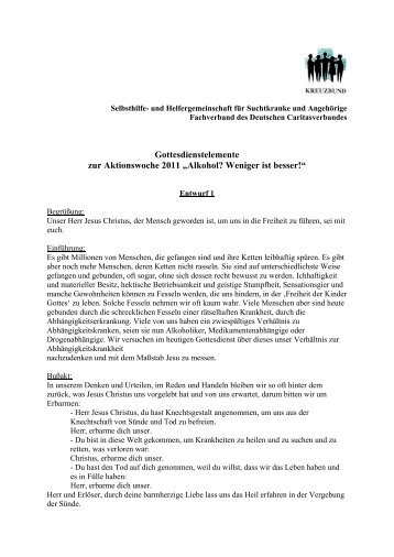 (PDF), Heinz-Josef Janßen, Kreuzbund e.V., Hamm - Aktionswoche ...