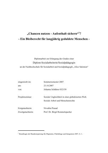 Diplomarbeit als pdf (2.3 MB) - Bleiberechtsbüro