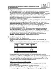 Mathematik - der Gesamtschule Leverkusen Schlebusch