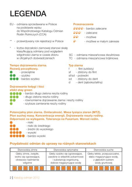 katalog kukurydza 2012 A5.indd - KWS Polska Sp. z oo