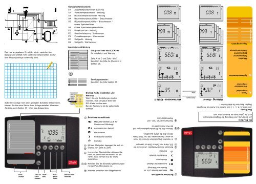 ECL Comfort Bedienung ECL Comfort Installation und Wartung