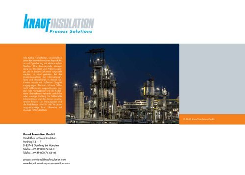 Preisliste Technische Isolierung Deutschland 2013 - intratec