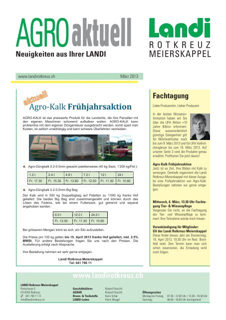 ALDEKOL DES® 04 - LANDI Rotkreuz Meierskappel