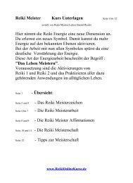 Reiki Meister Der Online Kurs Seite 1 bi - Harald Riedel