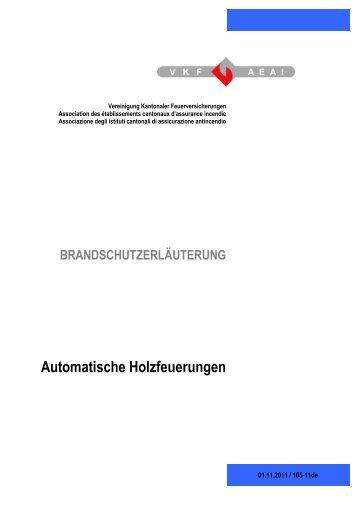 Automatische Holzfeuerungen - VKF