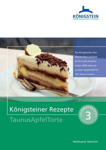 Königsteiner Rezepte TaunusApfelTorte - Kur- und Stadtinformation ...