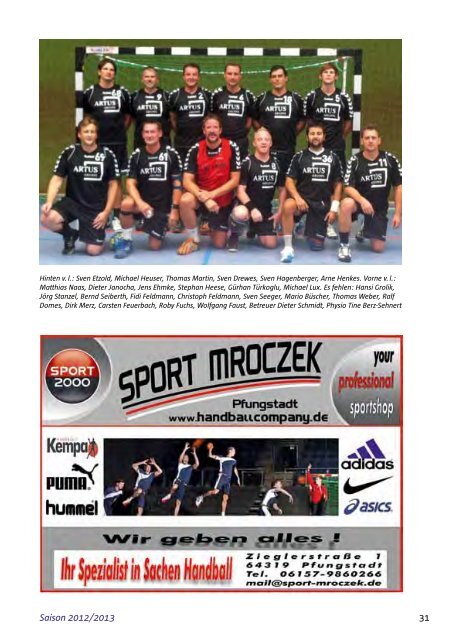 Saisonheft 2012/2013 - TGB Handball