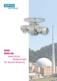 SIWI SIWI-AS elektrische Stellantriebe für ... - SIPOS Aktorik