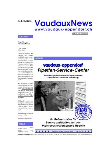 VaudauxNews www.vaudaux-eppendorf.ch