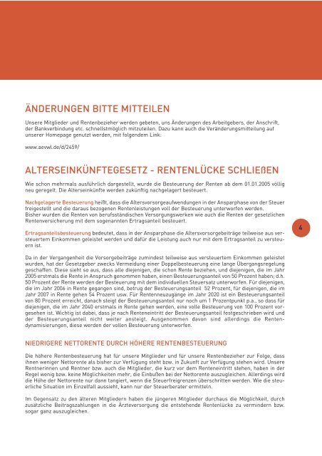 Newsletter 1 - Juni 2007 - Ärzteversorgung Westfalen-Lippe