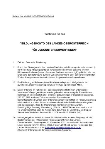 Förderungsrichtlinien – PDF