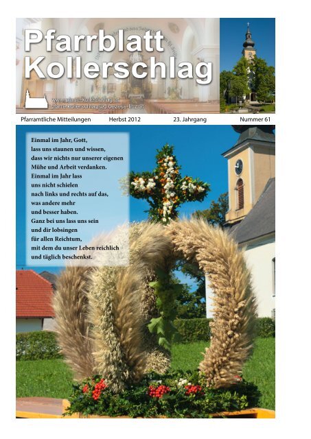 Onlineausgabe - Pfarre Kollerschlag