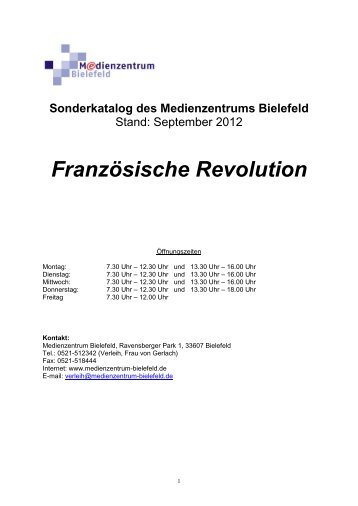 Französische Revolution - Medienzentrum Bielefeld