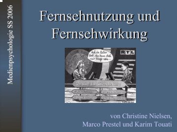 Fernsehnutzung und Fernsehwirkung