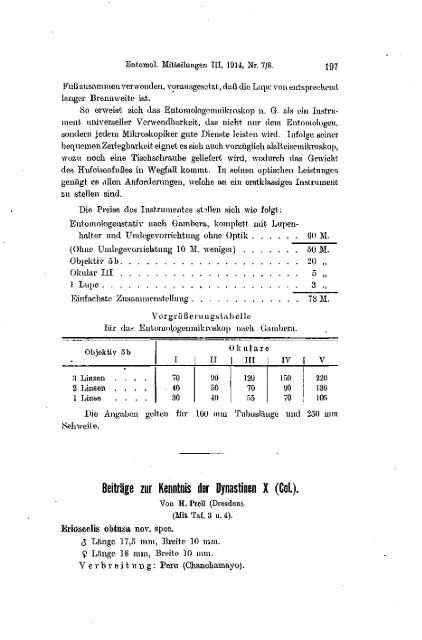 Beiträge zur Kenntnis der Dynastinen X (Col.).