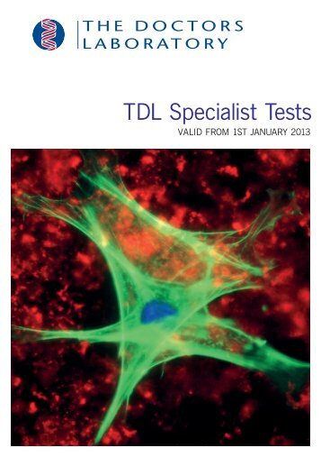 Specialist Tests Guide 2013 - The Doctors Laboratory