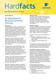 An Introduction to Business Continuity Planning - Aviva