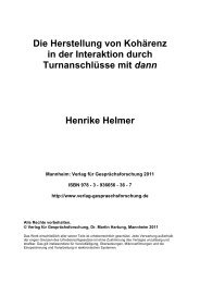 Download - Verlag für Gesprächsforschung