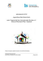 Jahresbericht 2012 Jugendhaus Bad Sobernheim unter ...