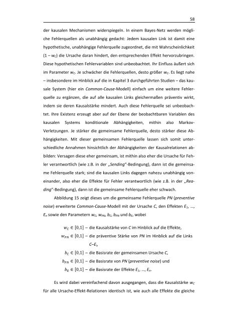 Kausales Denken, Bayes-Netze und die Markov-Bedingung