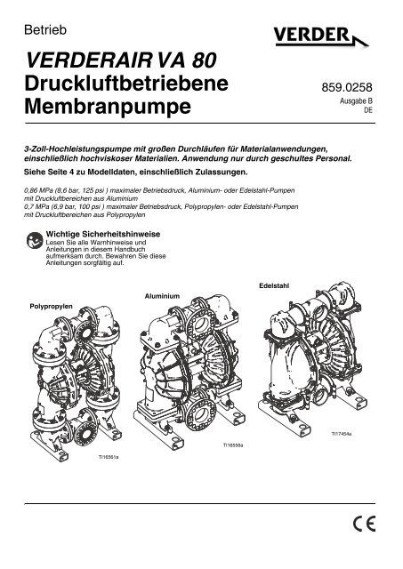 Warnhinweise - Verderair