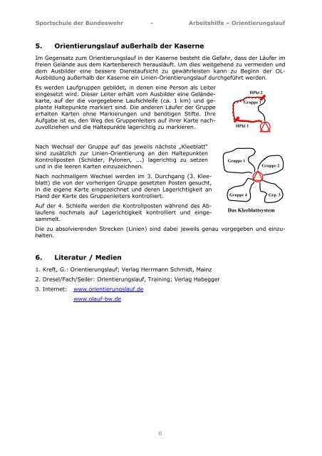 Arbeitshilfe Orientierungslauf 2006 - Kommando.Streitkraeftebasis.de
