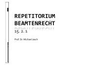 REPETITORIUM BEAMTENRECHT - Michael Jasch