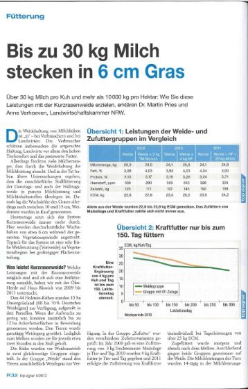 Bis zu 30 kg Milch stecken in 6 cm Gras (PDF, 3.0 MB) - Swissmilk