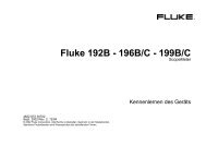 Fluke 192B - 196B/C - 199B/C - Distrelec