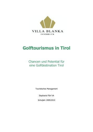 Golftourismus in Tirol - Tiroler Golfverband