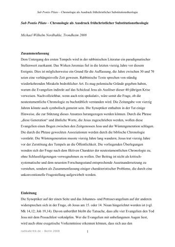 Zum Artikel (pdf-Dokument) - Radikalkritik