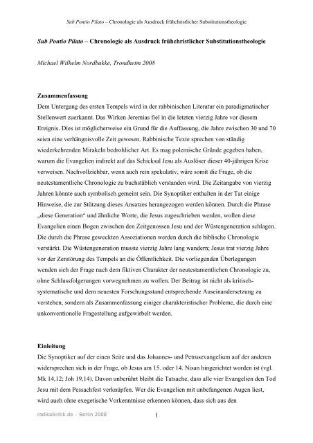 Zum Artikel (pdf-Dokument) - Radikalkritik