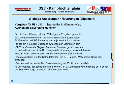 DSV - Kampfrichter alpin - Skiverband München