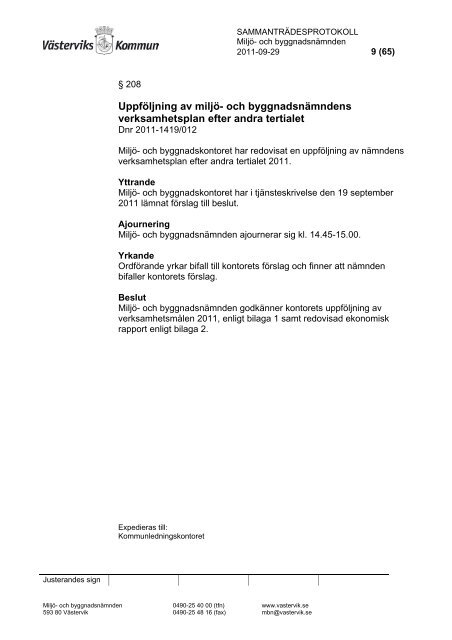 Protokoll september (pdf) - Västerviks kommun
