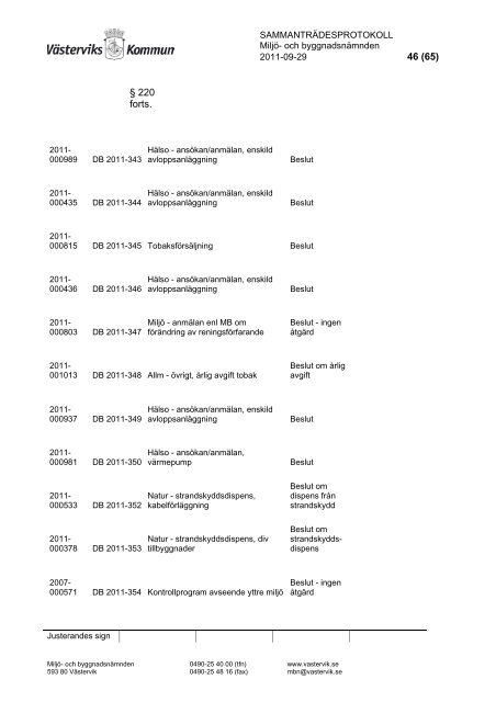 Protokoll september (pdf) - Västerviks kommun