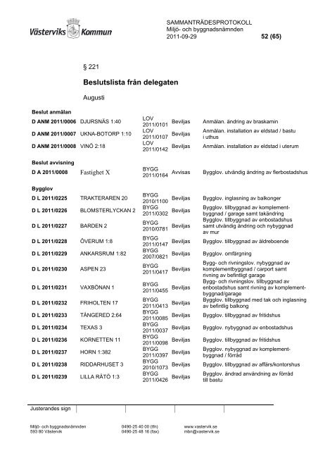 Protokoll september (pdf) - Västerviks kommun