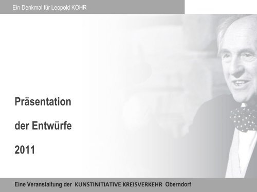präsentierten Vorschläge als PDF - Leopold Kohr Akademie