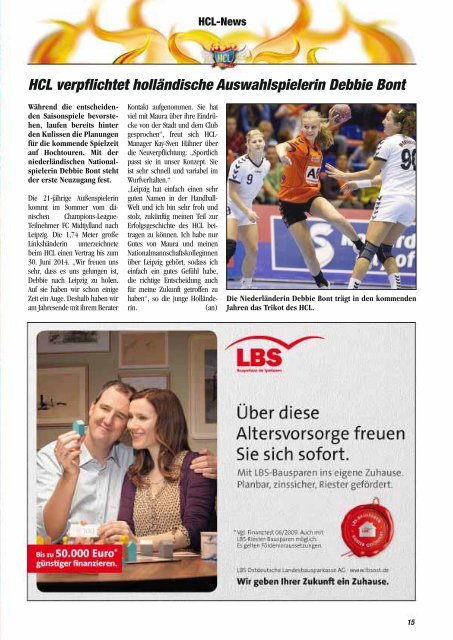 Das Programmheft des Spiels - Handball-Club Leipzig e.V.