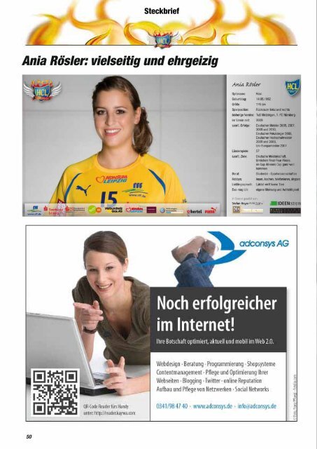 Das Programmheft des Spiels - Handball-Club Leipzig e.V.