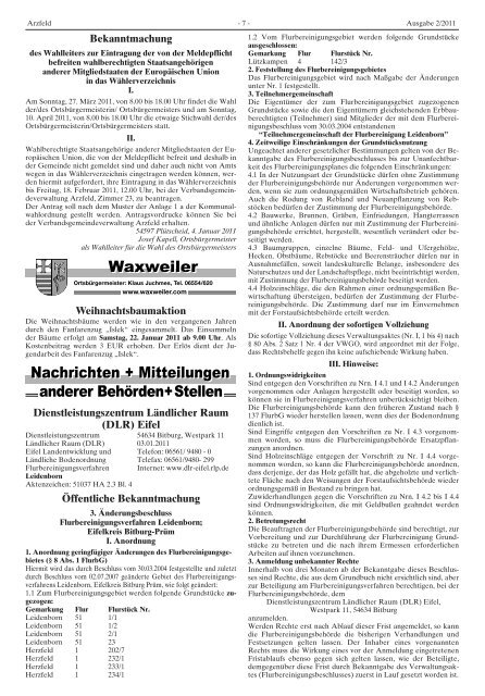 Ausgabe 02 - Verbandsgemeinde Arzfeld