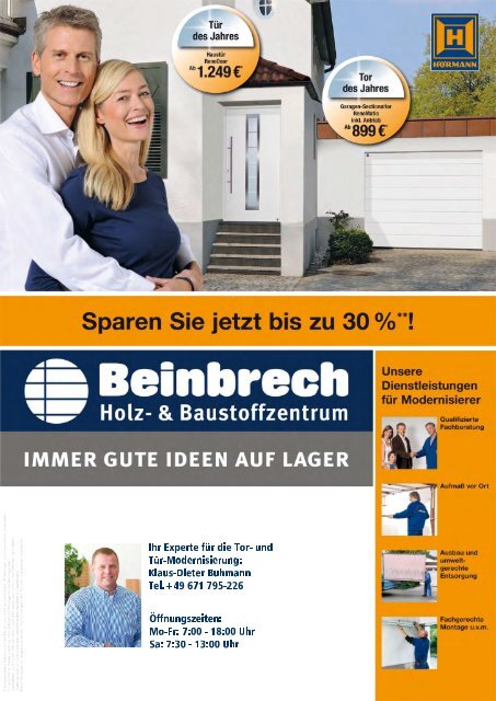 Aktionsflyer Tor & Haustür 2012 - Beinbrech