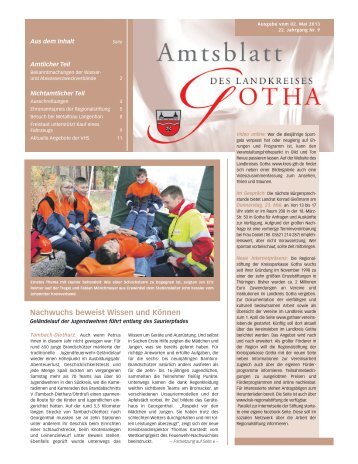 Amtsblatt vom 02.05.2013 - Landkreis Gotha