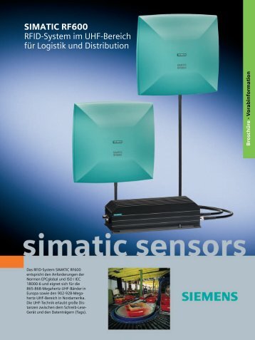 SIMATIC RF600 - RFID-System im UHF-Bereich für - InSystems ...