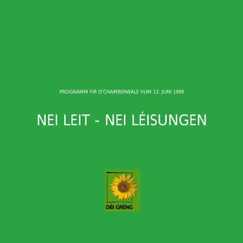 NEI LEIT - NEI LÉISUNGEN