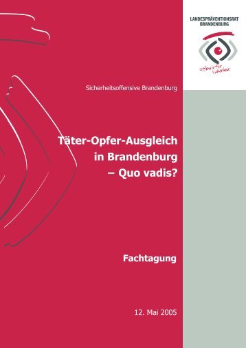Täter-Opfer-Ausgleich in Brandenburg - Landespräventionsrat ...