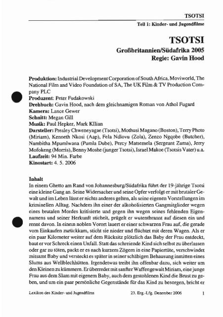 und Jugendfilms (PDF, 152 k) - Kino ab 10