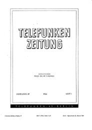 T elefunken-Zellung I ohr gang 39 Hefl | (1966), Setten l ... - FAFNER