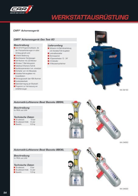 werkstattausrüstung - CAR1®.de