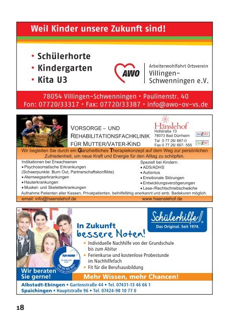 DKHW Eltern-Tipps Villingen/Schwenningen und gesamte Region